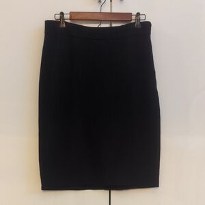 Linea by Louis Del'Olio Black Knit Pull On Elastic Jersey Pencil Skirt 10